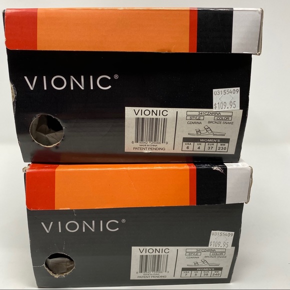 Vionic Czarina slides bronze snake - Picture 8 of 8